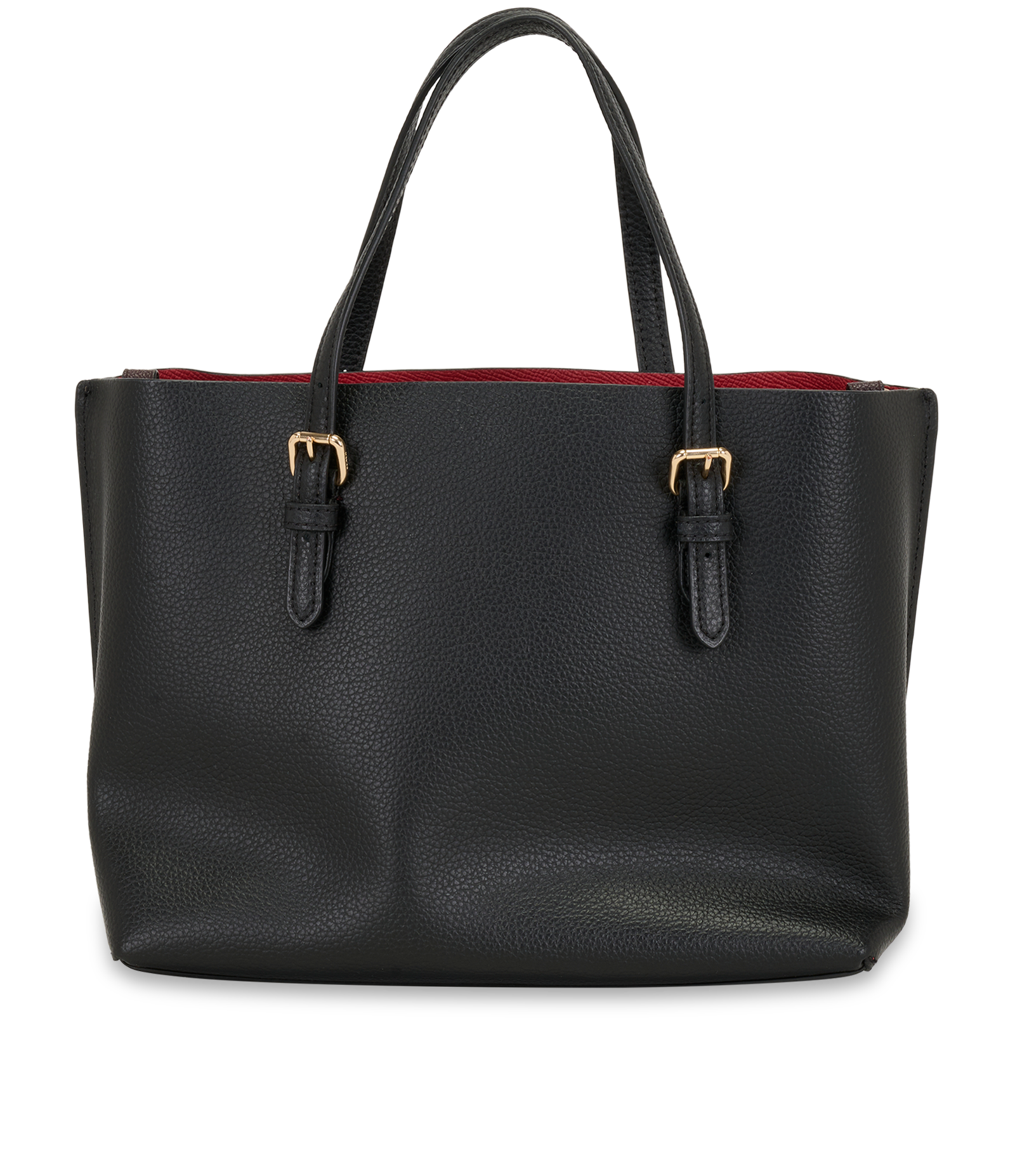 Mollie Tote 25, &pound;190, Handbags, Black, Leather, Back view